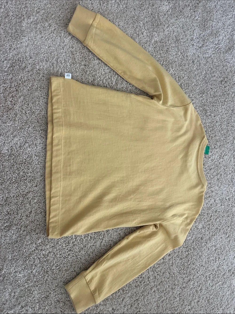 GAP Kids Long-Sleeve Pocket Tee - Yellow
